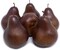 6pcs Fake Pears Artificial Fruits Vivid Brown Pears for Home Fruit (Brown)
